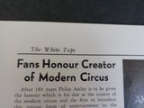 White Tops Circus Magazine 1951 September October The Whitney Show