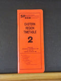 Southern Pacific Transportation Co Employee Timetable Eastern Region #2 1985