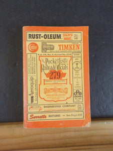 Pocket List of Railroad Officials #279 1964 3rd quarter
