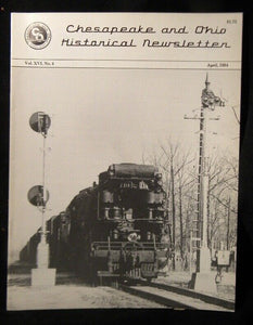 Chesapeake and Ohio Historical Newsletter 1984 April C&O My Chessies Season