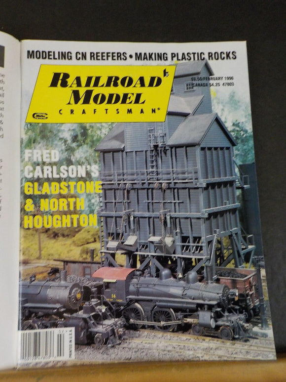 Railroad Model Craftsman Magazine 1996 February Modeling CN Reefers Making rocks