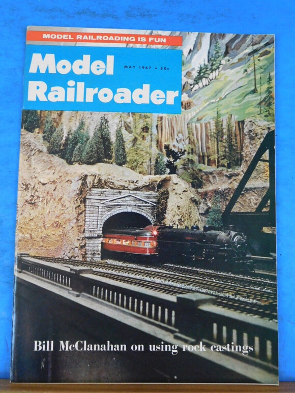 Model Railroader Magazine 1967 May Bill McClanahan on using rock castings