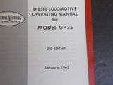 GP35 Operating Manual 1965 January 3rd edition
