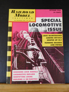 Railroad Model Craftsman Magazine 1958 October RMC Special locomotive issue