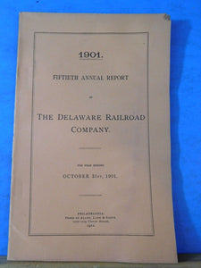 Delaware Railroad Company Annual report 1901 October 31
