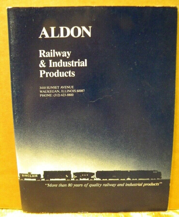 Aldon Railway & Industrial Products CAtalogOct 1985 44 pages.  Indexed.