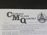Colorado Midland Quarterly #8 1982 November UTE Pass Paint Company