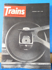 Trains Magazine 1967 January A toast to the Fs Train time in tunnel 37 Photos