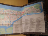 Map Manhattan Bus Map 1987 Metropolitan Transportation Authority NYC Transit Aut