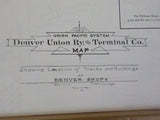 Map Union Pacific System Denver Union RY Terminal Co