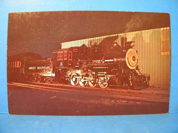 Postcard Green Mountain 15 Vermont Railway Engine House