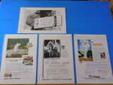 Ads Union Pacific Railroad Lot #36 Advertisements from various magazines (10)