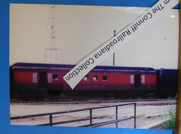 Photo Gulf Mobile & Ohio Mail Car #46 8X11 Color GM&O Railway Post Office RPO