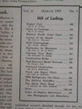 Model Railroader Magazine 1945 March How to build hopper cars Coloring rails Gat