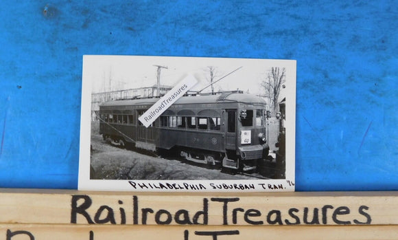 Photo Philadelphia Suburban Transportation #76   4.5 x 2.75 Sharon Hill B&W