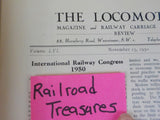 Locomotive Railway Carriage & Wagon Review #699 1950 November 15th