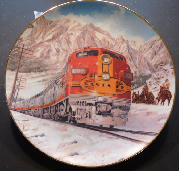 Plate Classic American Trains Traveling in Style by J.B. Deneen  p0004