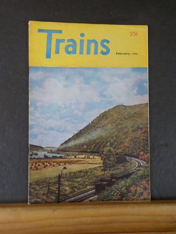 Trains Magazine 1946 February Rio Grande Englewood station PGE Palisades Canyon