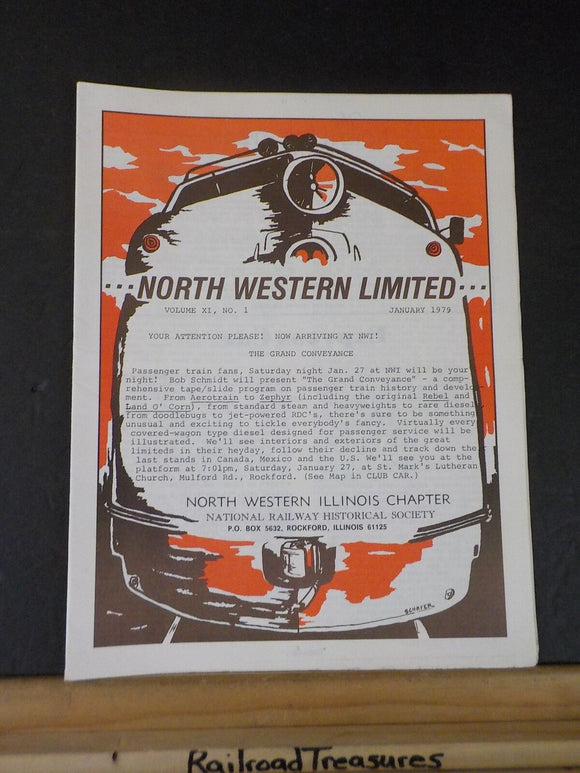 Northwestern Limited Vol 11 #1 January 1979 North Western Illinois Railway His