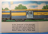 Freight Train and Passenger train wall display poster reversible Bill Bunce