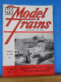 HO Monthly Model Trains 1951 March HO Scale Deck Girder Bridge