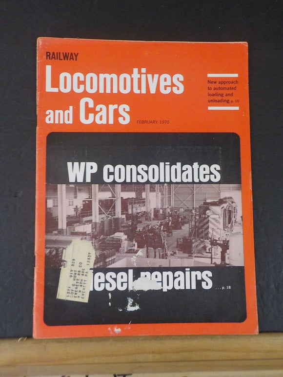 Railway Locomotives and Cars 1970 February Railway Southern Chip Cars Procor