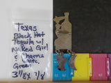 Jaycees Texas Black Hat Tequila w/Nude  Girl and Hanging Charms  PIN