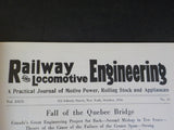 Railway and Locomotive Engineering 1916 October Fall of the Quebec Bridge