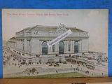 Postcard New Grand Central depot, 42nd Street, New York.