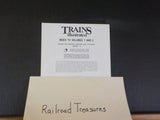 Trains Illustrated Index to Volumes 1 and 2  Issues #1 thru #8 Kalmbach