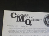 Colorado Midland Quarterly #13 1984 February Modern Colorado Midland