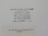 Photo Erie Lackawanna Box car 40' #82535 Boxcar Maybriook NY 1973 8 X 10 B&W
