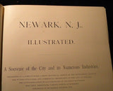Newark New Jersey Illustrated by Peter Leary Hard Cover 1891