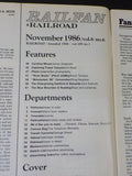 Railfan & Railroad Magazine Complete Year 1986 Complete Year 6 issues