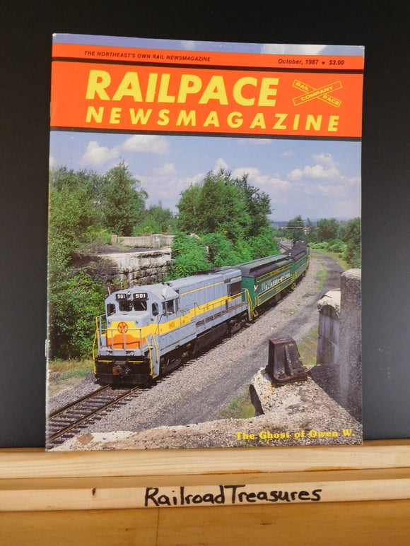 Rail Pace News Magazine 1987 October Railpace Ghost of Owen W E-8s