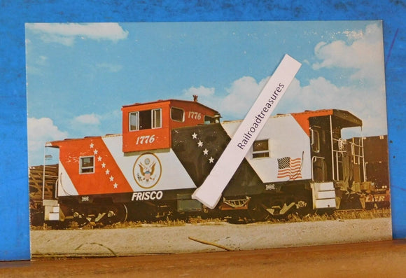 Postcard Frisco caboose #1776 1976 Bicentennial Spirit of 76