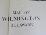 Map Wilmington Delaware 1929 November Approx 24 1/2 X 20 1/2 inches B&O PRR