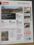 Trains Magazine 2012 September Shuttle Trains Pittsburgh RRs today map