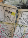 Chicago Burlington & Quincy Railroad Company Annual Report 1923 Fold out map Dam