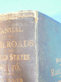 Poor's Manual of Railroads 1875-76 Maps History rolling stock more