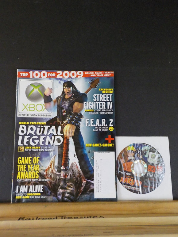 Official Xbox Magazine 2009 February with demo disc Top 100 for 2009 Brutal lege