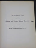 Norfolk and Western Railway Annual Report 52nd Year ended December 31 1947  MAP