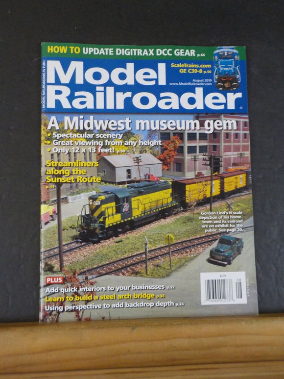 Model Railroader Magazine 2019 August How to update Digitrax DCC gear Midwest mu