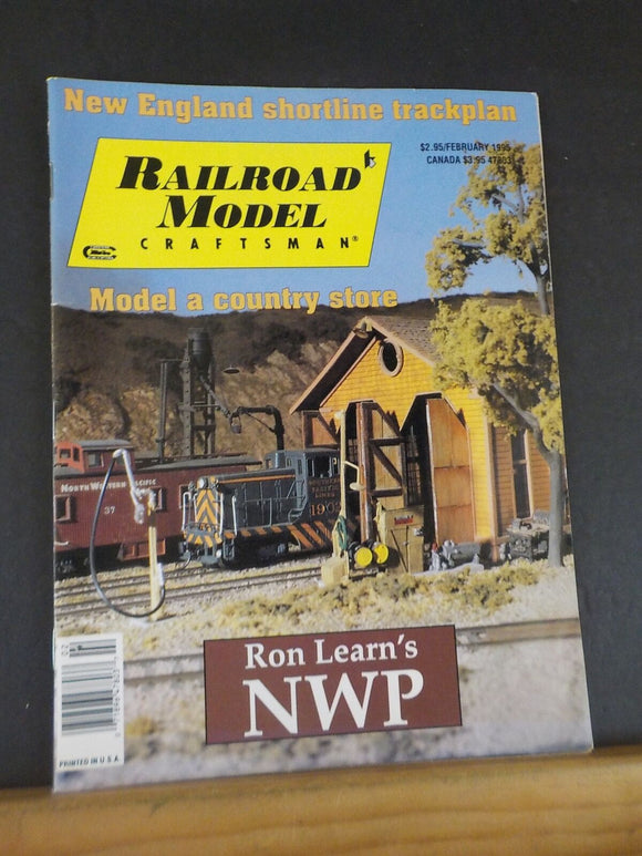 Railroad Model Craftsman Magazine 1995 February Model a country store New Englan