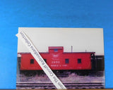 Photo Gulf Mobile & Ohio Caboose #2853  8X11 Color GM&O Louisville MS 1969