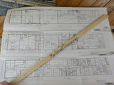 Blueprint PRR Co. Sunnyside Yard Pullman Section Basement 1 & 2 PRR