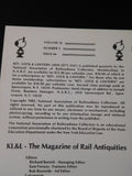 Key Lock and Lantern Magazine #66 History of Railroad China Collecting Locomotiv