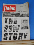 Trains Magazine 1962 November The SSW story An AC album Double bow trolleys