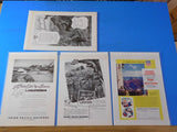 Ads Union Pacific Railroad Lot #32 Advertisements from various magazines (10)