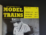 Model Trains Bound Volume 7 1954-55  Green Cover Volume 1 on binding edge